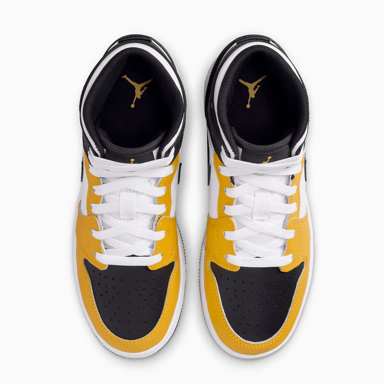 Kid's Air Jordan 1 Mid "Yellow Ochre" Grade School
