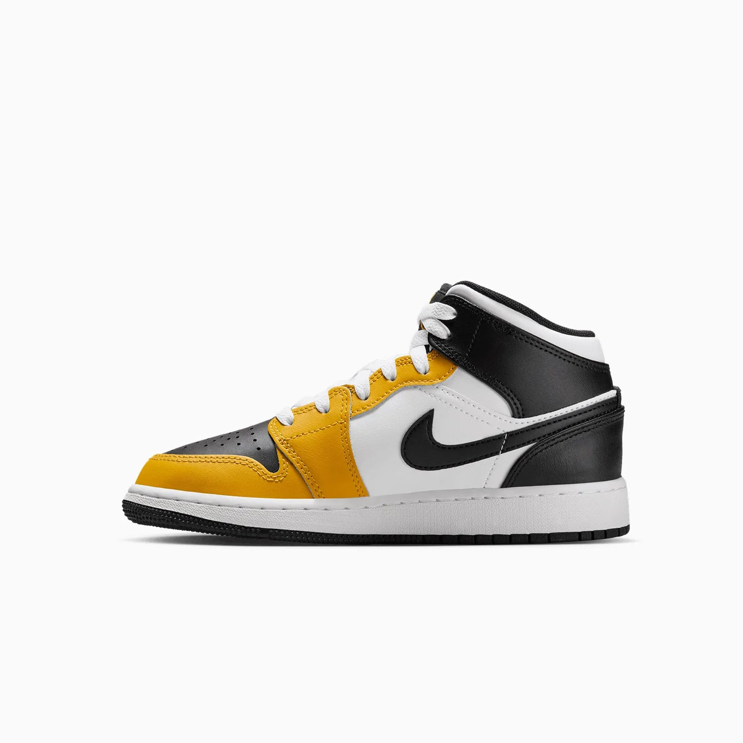 Kid's Air Jordan 1 Mid "Yellow Ochre" Grade School