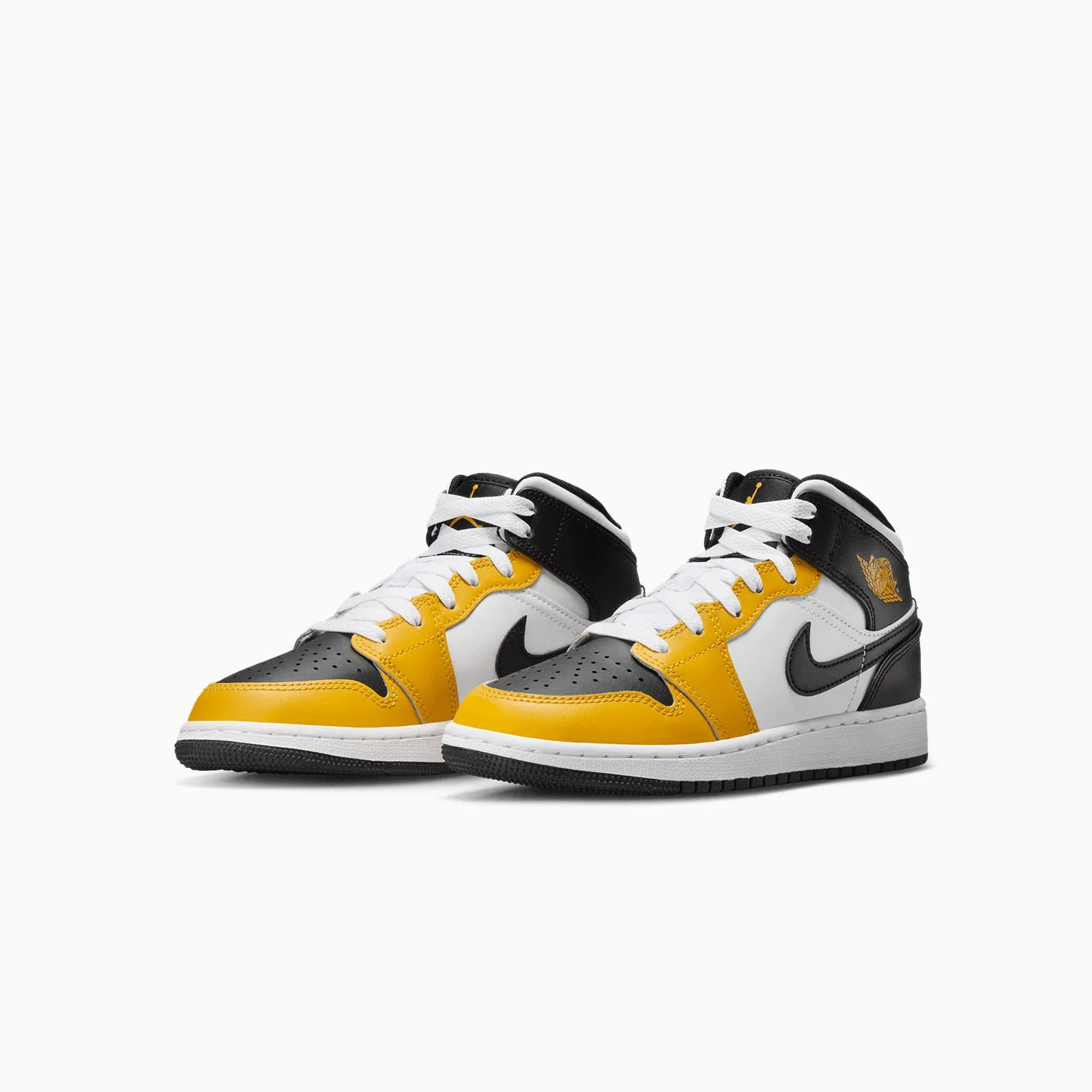 Kid's Air Jordan 1 Mid "Yellow Ochre" Grade School