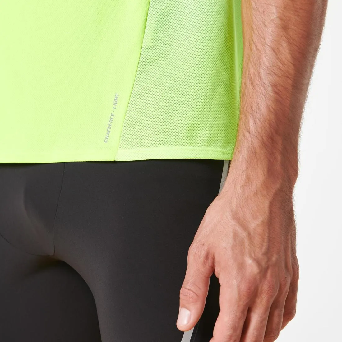 KIPRUN LIGHT MEN'S TANK TOP YELLOW GREEN