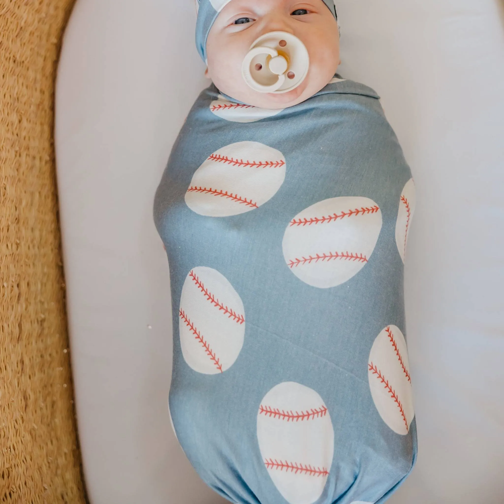 Knit Swaddle Blanket - Slugger