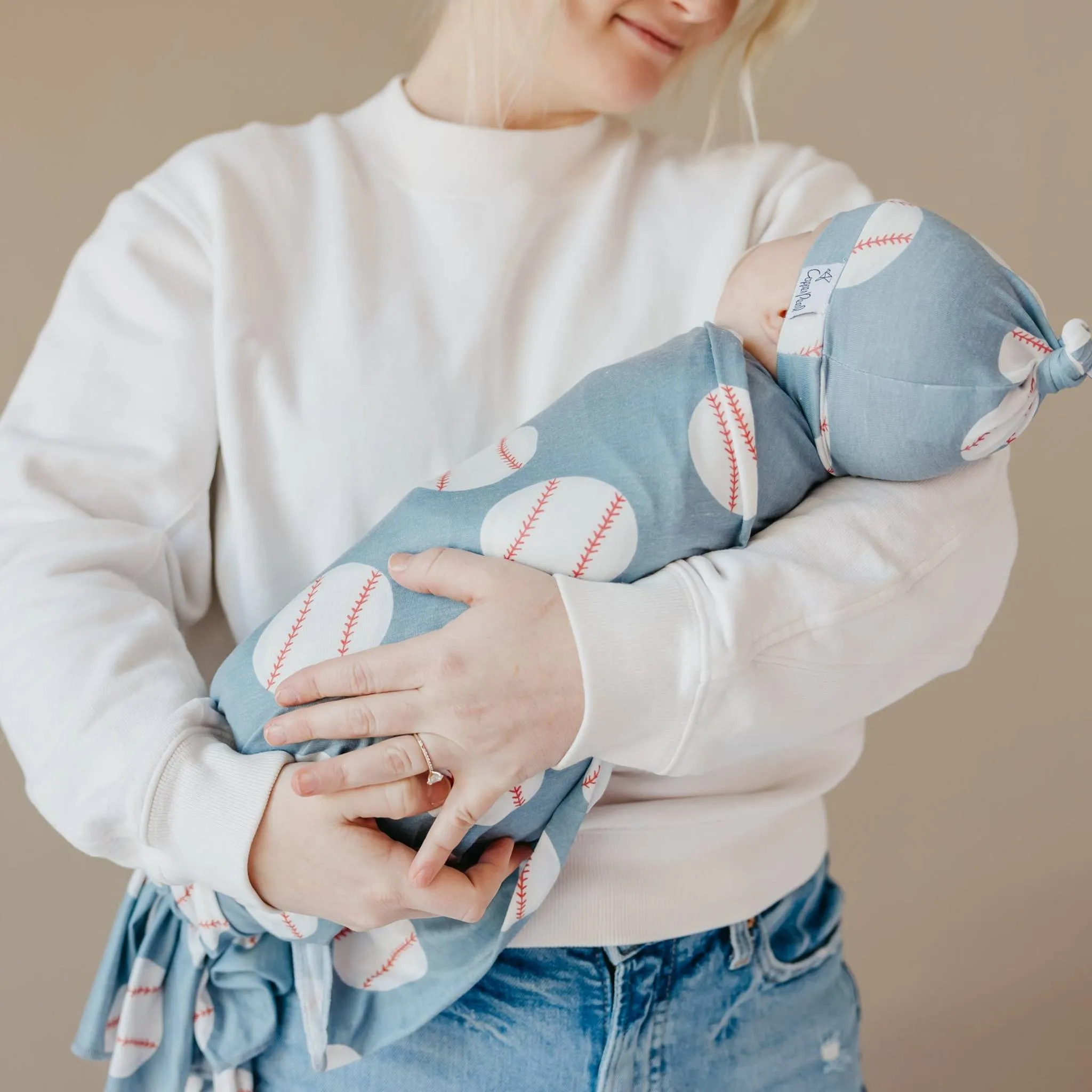 Knit Swaddle Blanket - Slugger