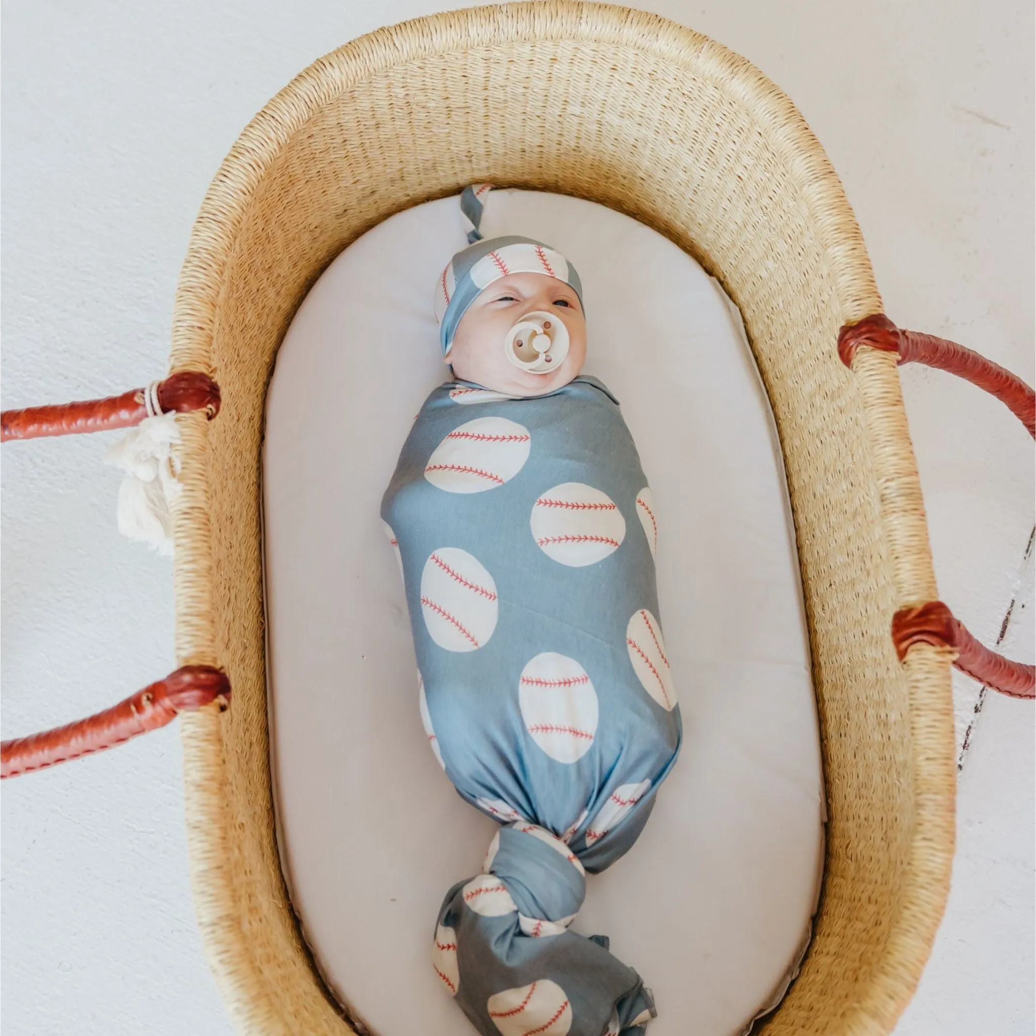 Knit Swaddle Blanket - Slugger