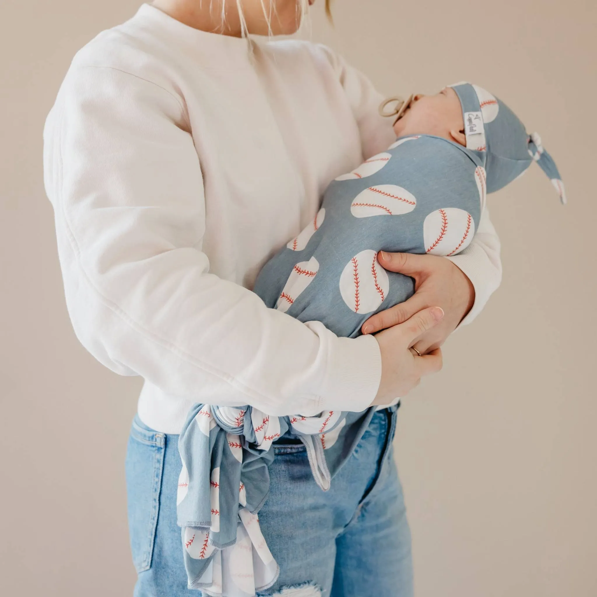 Knit Swaddle Blanket - Slugger