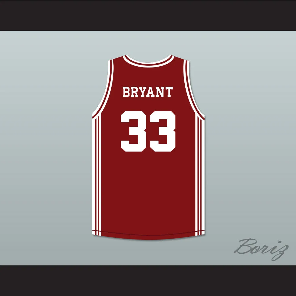 Kobe Bryant 33 Lower Merion High School Aces Maroon Basketball Jersey 2