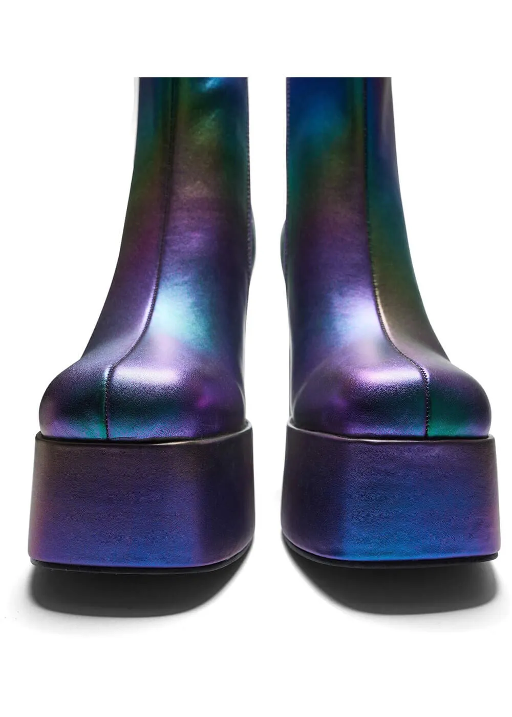 Koi Footwear Toiled Atmosphere Rainbow Platform Boots Multi