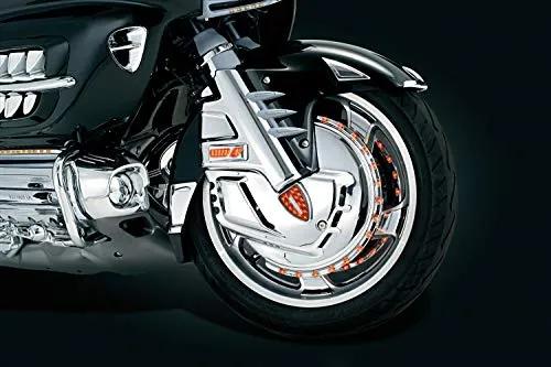 Kuryakyn 7455 Motorcycle Lighting Accent Accessory: LED Front Reflector Conversion for 2001-17 Honda Gold Wing GL1800 & F6B Motorcycles, Chrome, 1 Pair