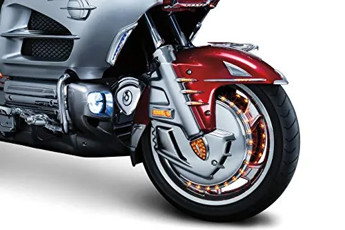 Kuryakyn 7455 Motorcycle Lighting Accent Accessory: LED Front Reflector Conversion for 2001-17 Honda Gold Wing GL1800 & F6B Motorcycles, Chrome, 1 Pair