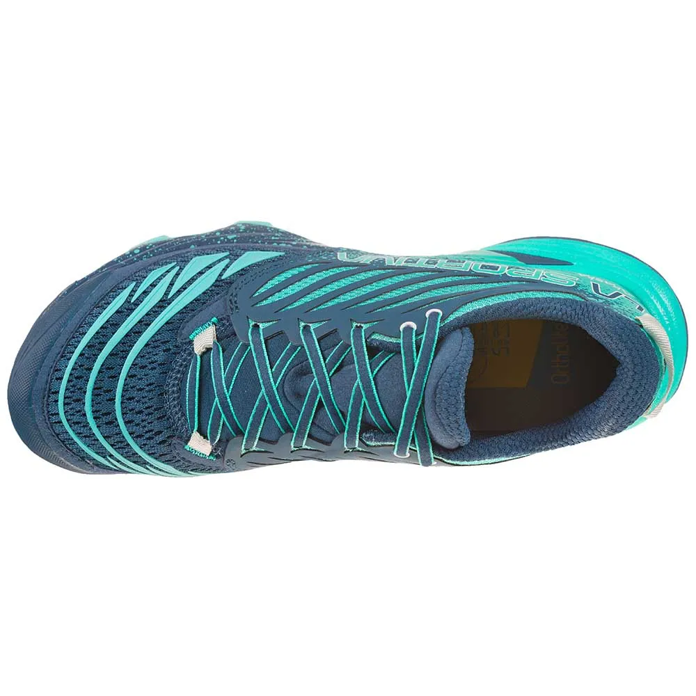 La Sportiva Akasha Womens Trail Running Shoe - Opal/Aqua - Clearance