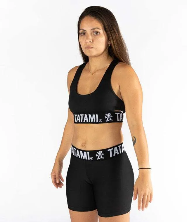 LADIES BLACK MINIMAL BRA