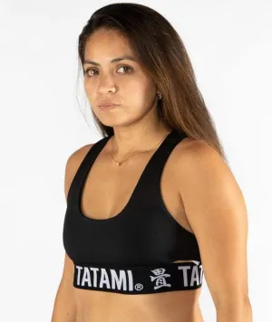 LADIES BLACK MINIMAL BRA