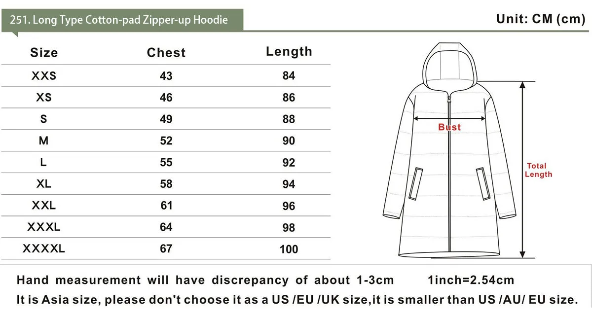 Long Type Cotton-pad Zipper-up Hoodie Lani 'Gold shoes'