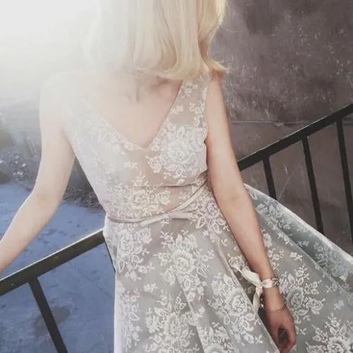 Lovely Unique Lace Tulle V Neck Short Prom Dress Homecoming Dresses, MH252