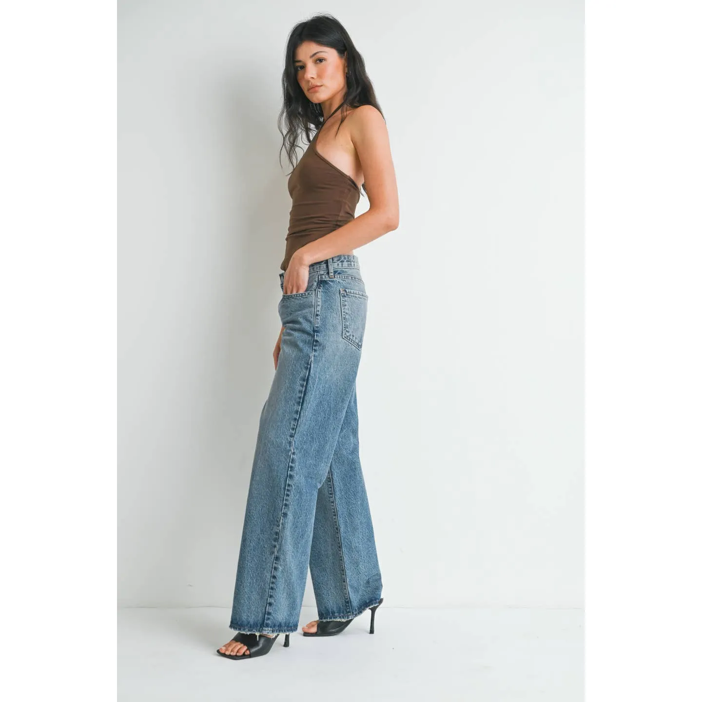 Low Rise Baggy Slouch Jean