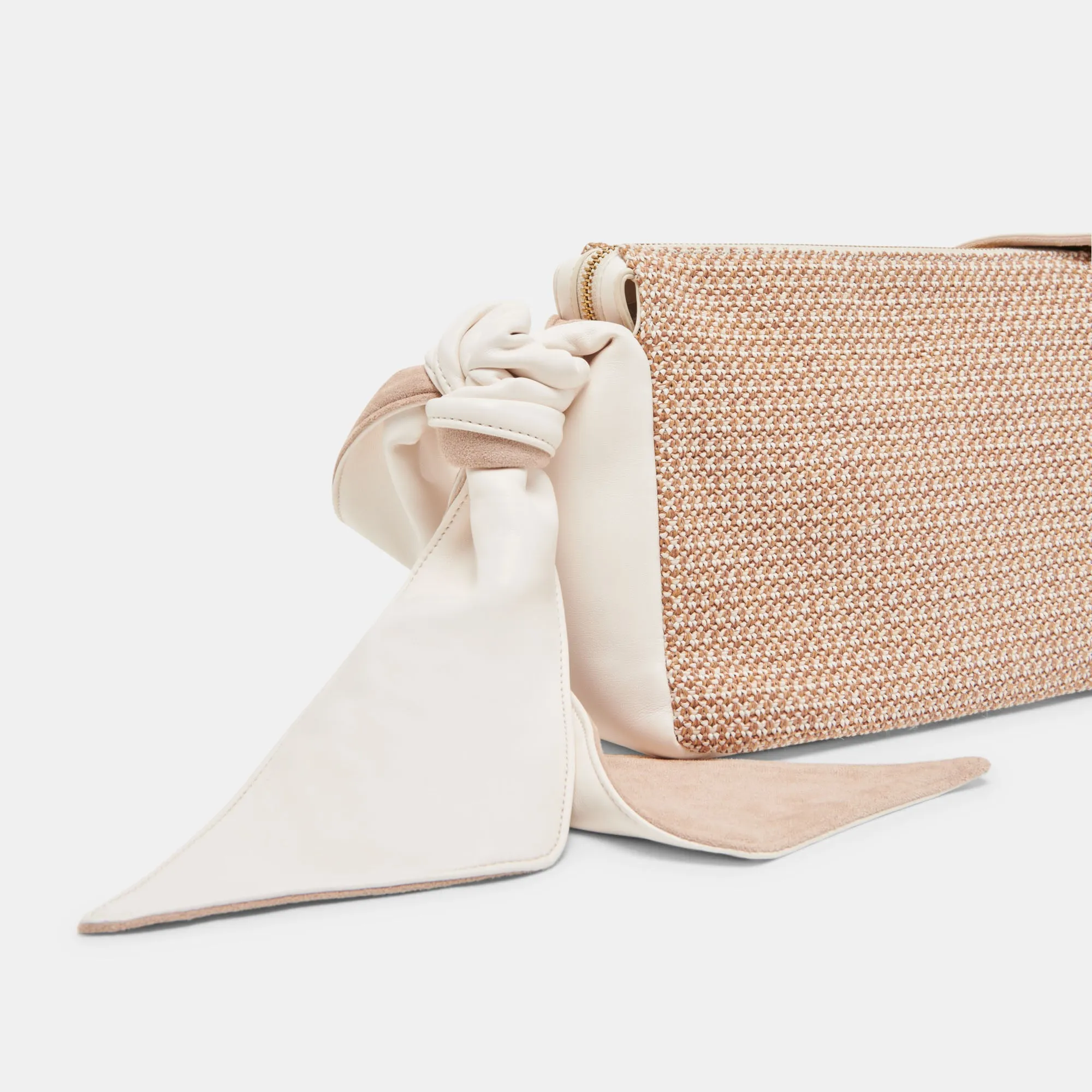 LUCIE SHOULDER BAG IVORY NATURAL RAFFIA