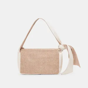 LUCIE SHOULDER BAG IVORY NATURAL RAFFIA