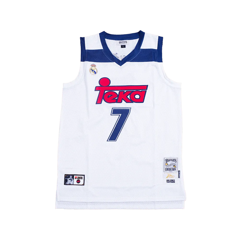 LUKA DONCIC MADRID TEKA BASKETBALL JERSEY (WHITE)