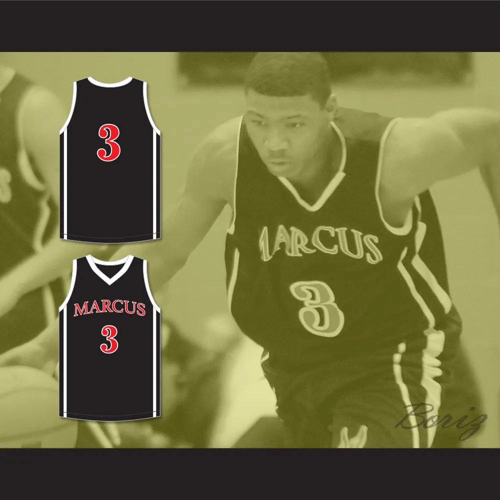 Marcus Smart 3 Edward S. Marcus High School Marauders Black Basketball Jersey 1