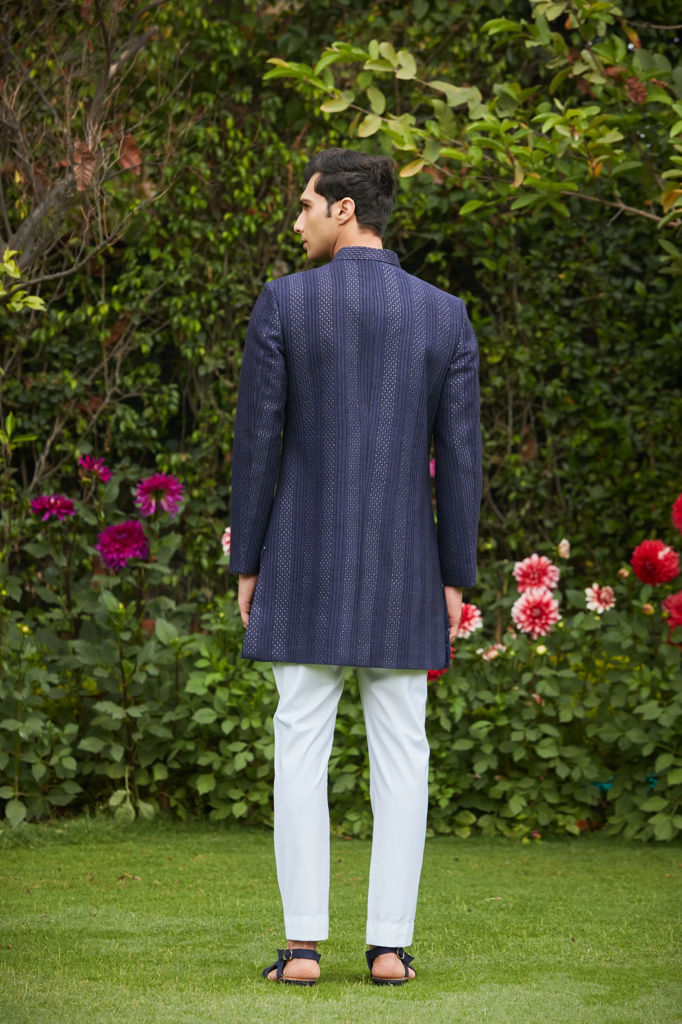 Marya Achkan Jacket With Pant Set