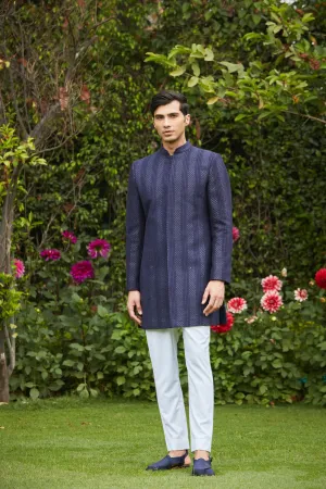 Marya Achkan Jacket With Pant Set