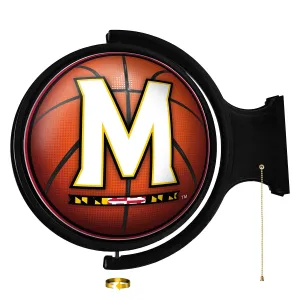 Maryland Terrapins: Basketball - Original Round Rotating Lighted Wall Sign
