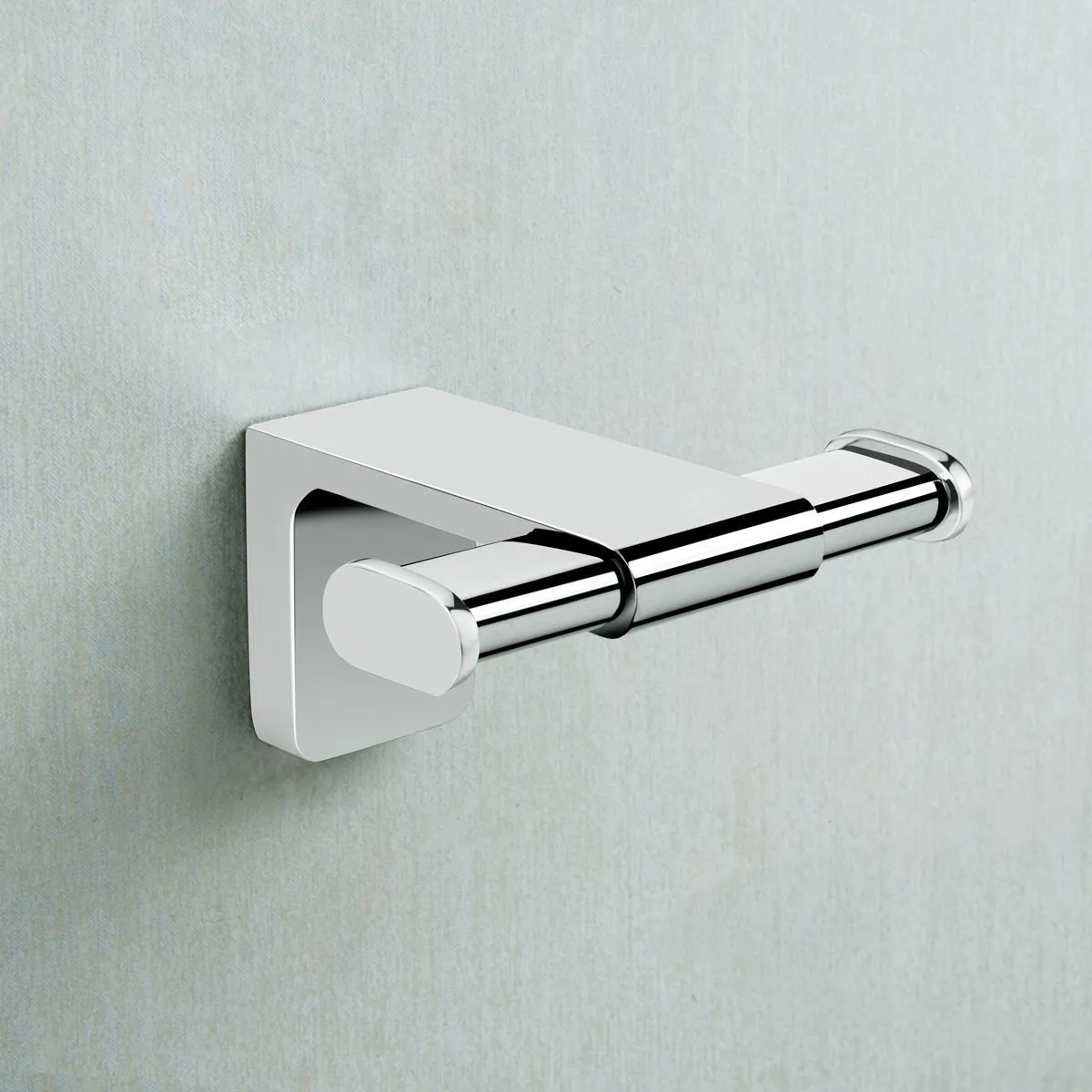 Maykke Dash Wall Mount Double Towel Hook Bathroom, Lavatory & Kitchen Towel Holder Solid Brass Robe, Coat, or Clothes Hanger for Bedroom, Entryway 3 Colors Polished Chrome DLA1010201