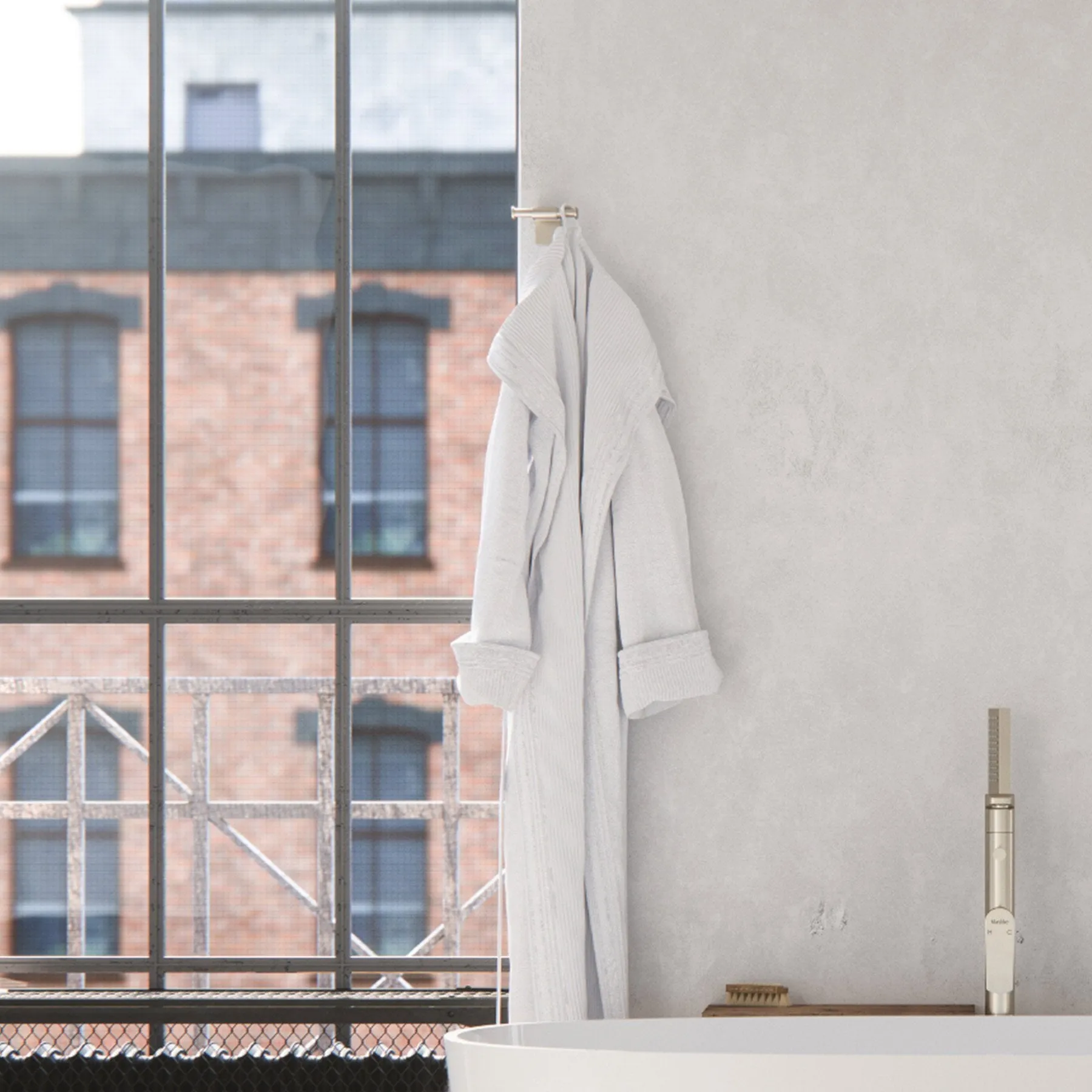 Maykke Dash Wall Mount Double Towel Hook Bathroom, Lavatory & Kitchen Towel Holder Solid Brass Robe, Coat, or Clothes Hanger for Bedroom, Entryway 3 Colors Polished Chrome DLA1010201
