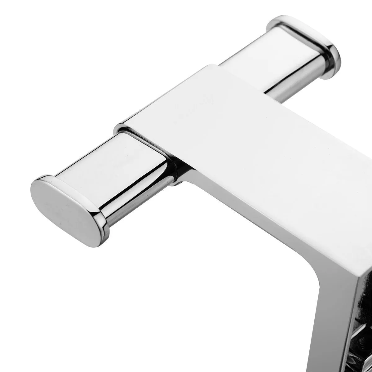 Maykke Dash Wall Mount Double Towel Hook Bathroom, Lavatory & Kitchen Towel Holder Solid Brass Robe, Coat, or Clothes Hanger for Bedroom, Entryway 3 Colors Polished Chrome DLA1010201