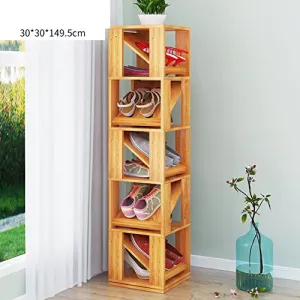 MCUWEHGFET Creative Shoe Rack [Multilayer],[Simple],shoebox Home Shoe Rack Multifunctional revolving Frame-D