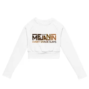 Melanin Recycled long-sleeve crop top
