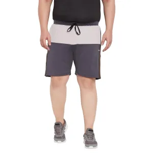 Men Plus Size Gaff Colorblock Shorts