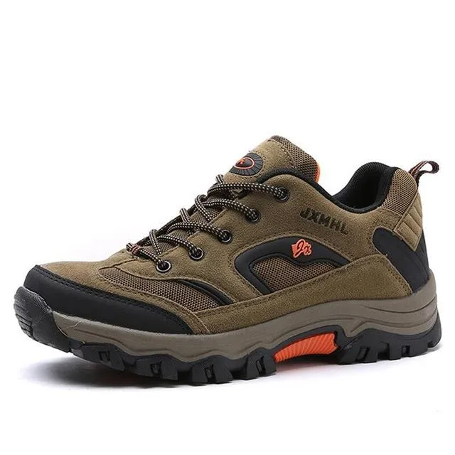 Men Shoes Comfortable Waterproof Outdoor Casual Shoes Lace-Up Rubber Sneakers