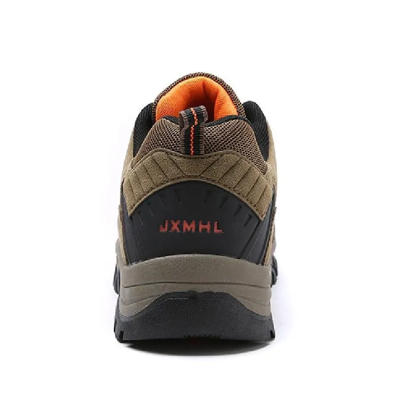 Men Shoes Comfortable Waterproof Outdoor Casual Shoes Lace-Up Rubber Sneakers
