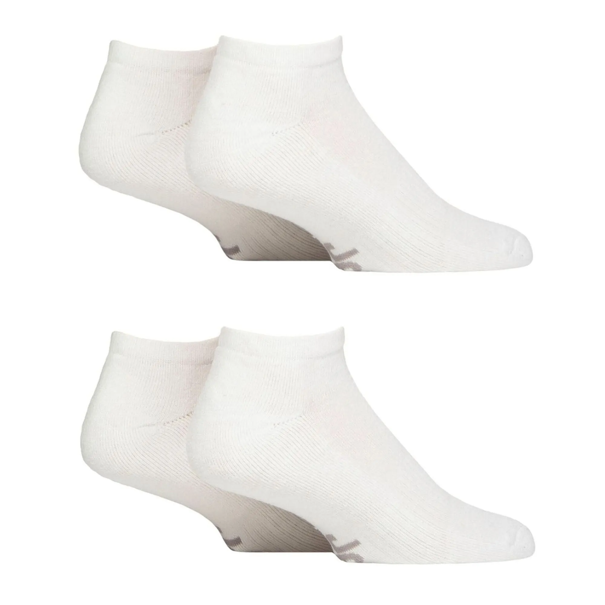 Men's Breathable Cushioned Low Cut Trainer Socks - Pack of 4