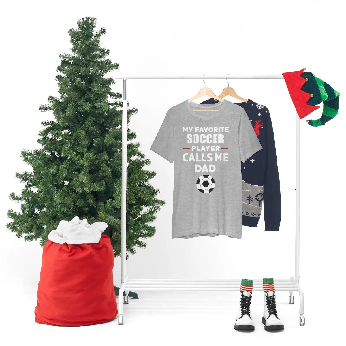 Men's Tee - My Favorite Soccer Player Calls Me Dad