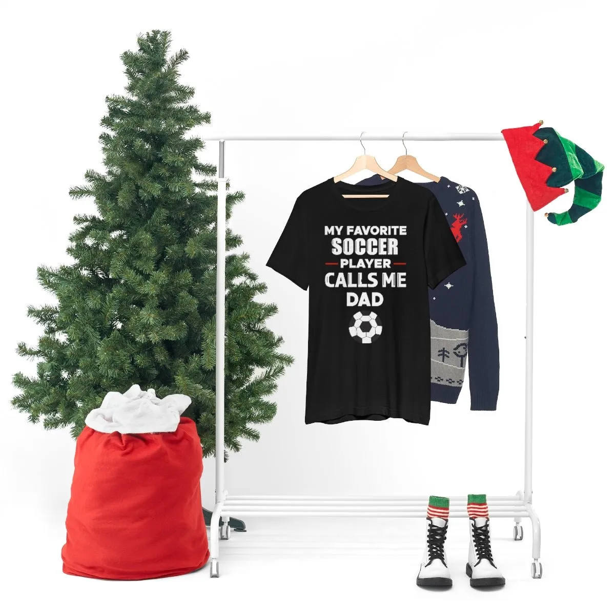 Men's Tee - My Favorite Soccer Player Calls Me Dad