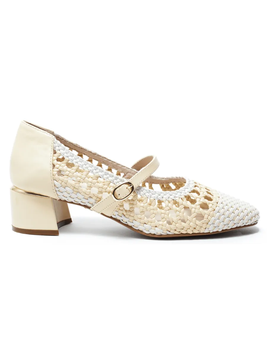 Mikayla Woven Block Heel