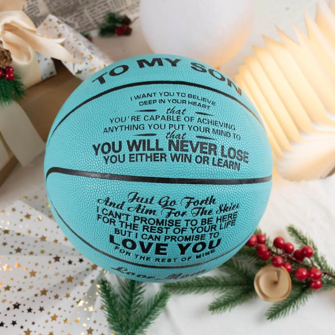 Mom to Son - You Will Never Lose - Basketball Blue