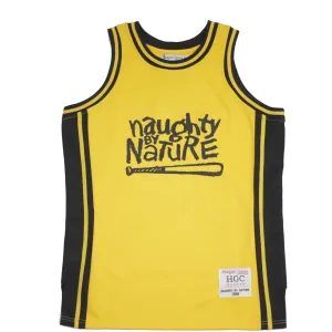 Naughty By Nature Yellow Basketball Jersey