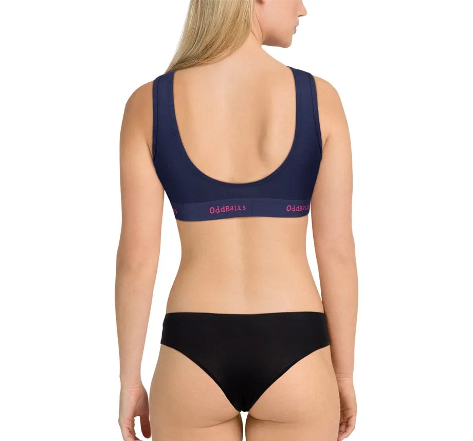 Navy and Magenta - Ladies Bralette
