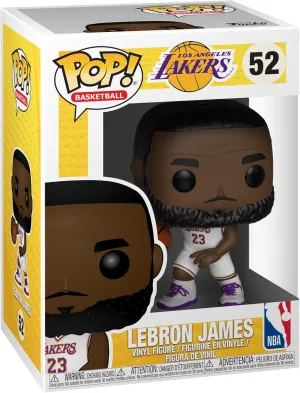 NBA Lakers LeBron James (White Uniform) Pop! Vinyl Figure 52