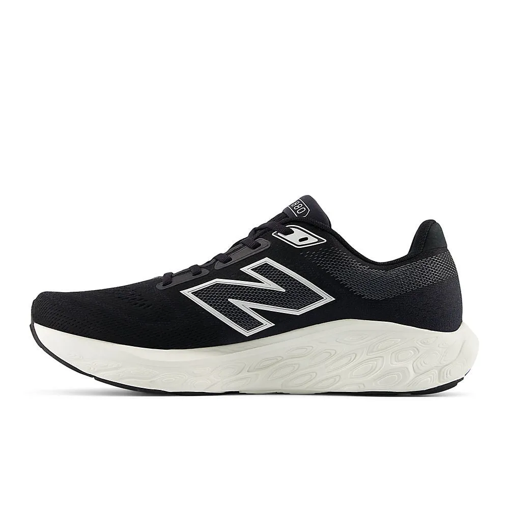 New Balance Fresh Foam X 880 v14 Wide (Mens) - Black with sea salt and silver metallic