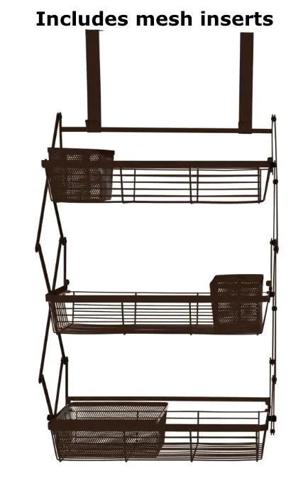 New Over The Door 3 Tier Rack in White, great for multiple uses! Retails $177 