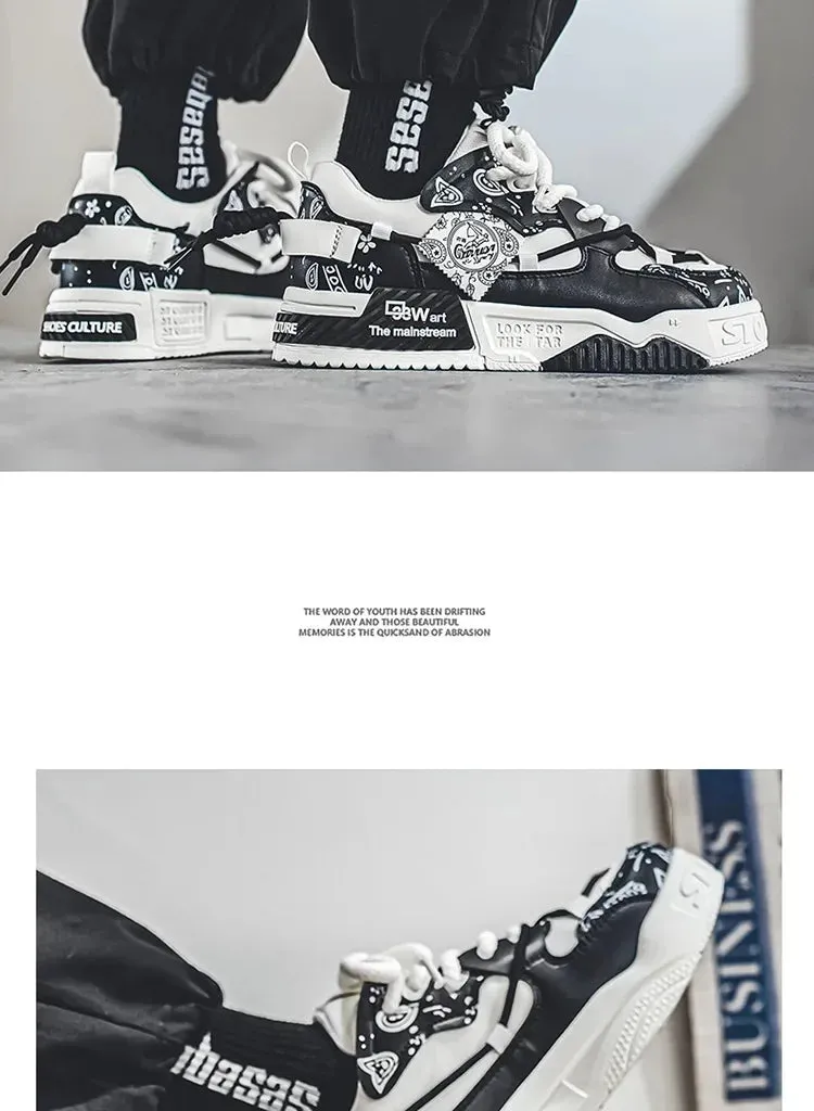 New Spring Trendy Men's Shoes Versatile Casual Board Shoes Men's Niche Original Explosion Style Thick Bottom Sports Shoes