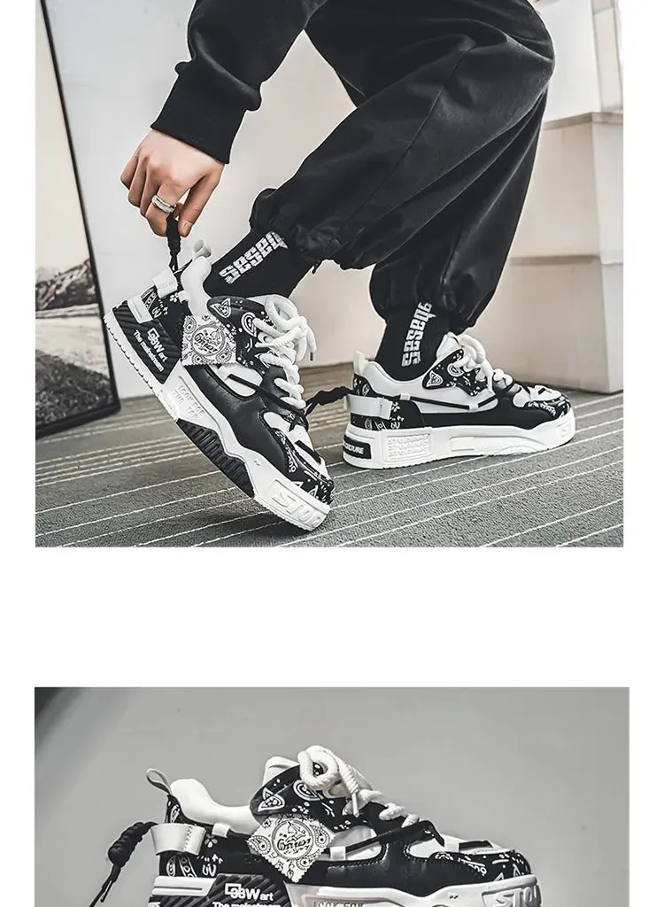 New Spring Trendy Men's Shoes Versatile Casual Board Shoes Men's Niche Original Explosion Style Thick Bottom Sports Shoes