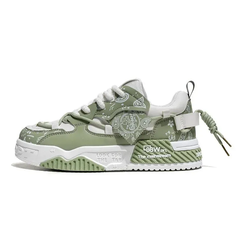 New Spring Trendy Men's Shoes Versatile Casual Board Shoes Men's Niche Original Explosion Style Thick Bottom Sports Shoes
