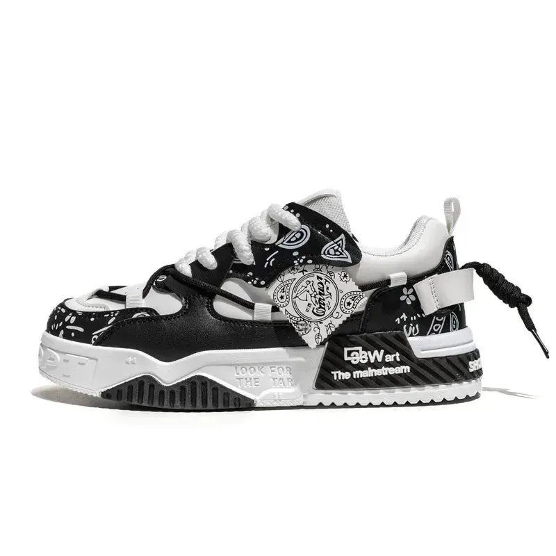 New Spring Trendy Men's Shoes Versatile Casual Board Shoes Men's Niche Original Explosion Style Thick Bottom Sports Shoes