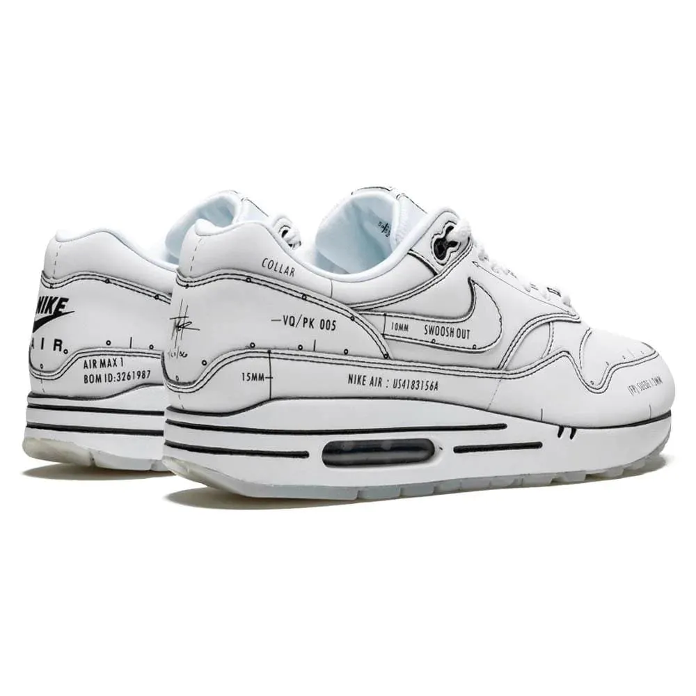 NIKE AIR MAX 1 'SKETCH SCHEMATIC - WHITE'