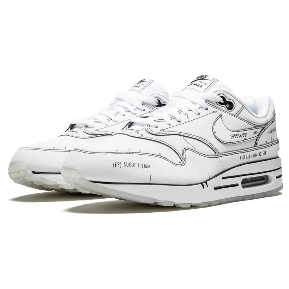 NIKE AIR MAX 1 'SKETCH SCHEMATIC - WHITE'