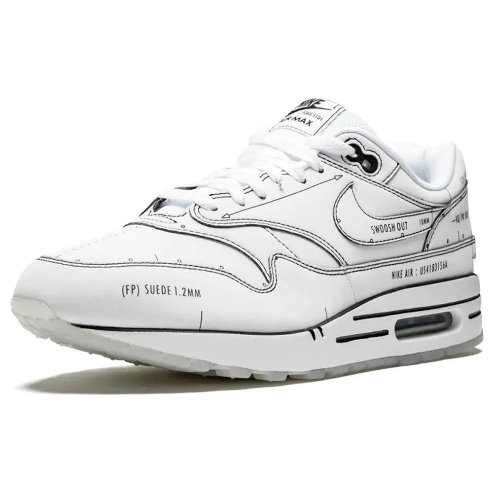NIKE AIR MAX 1 'SKETCH SCHEMATIC - WHITE'